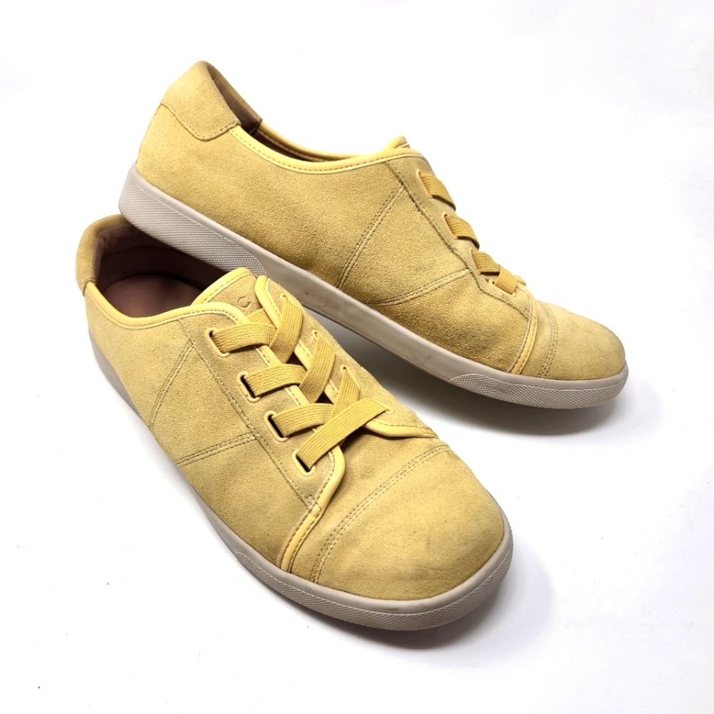 Vionic Jean Suede sneakers - yellow size 9.5